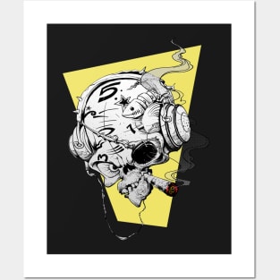 Happy Skull Posters and Art